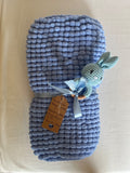 Baby Blanket Moses/Pram Size Pom Pom Pattern /w Accessory