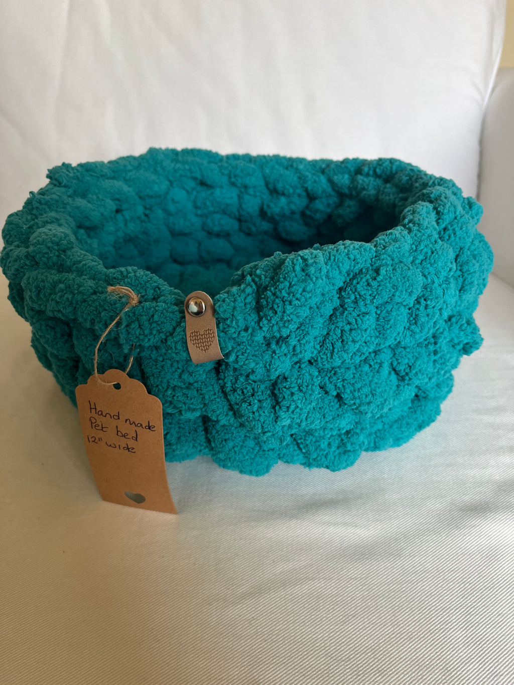 Teal Pet Bed 12" Wide